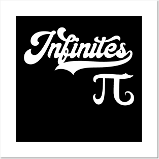 Team Infinites Vintage Baseball Script Number Pi Posters and Art